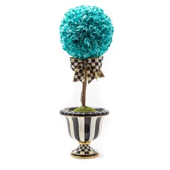 MacKenzie-Childs Aqua Topiary Drop In - Small