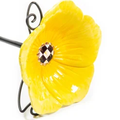 Hot MacKenzie-Childs Avant Garden Birdbath Stake - Yellow