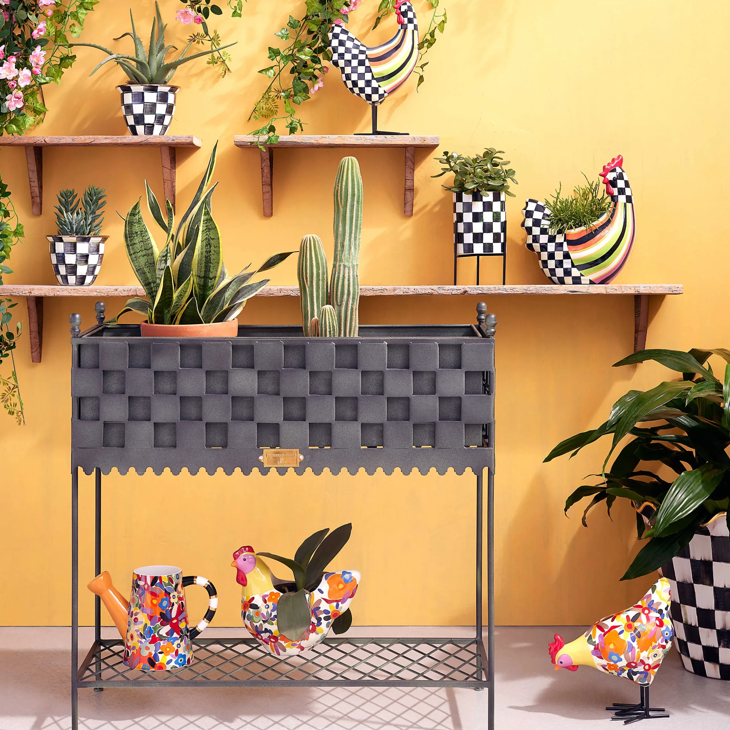Online MacKenzie-Childs Avant Garden Chicken Planter - Floral