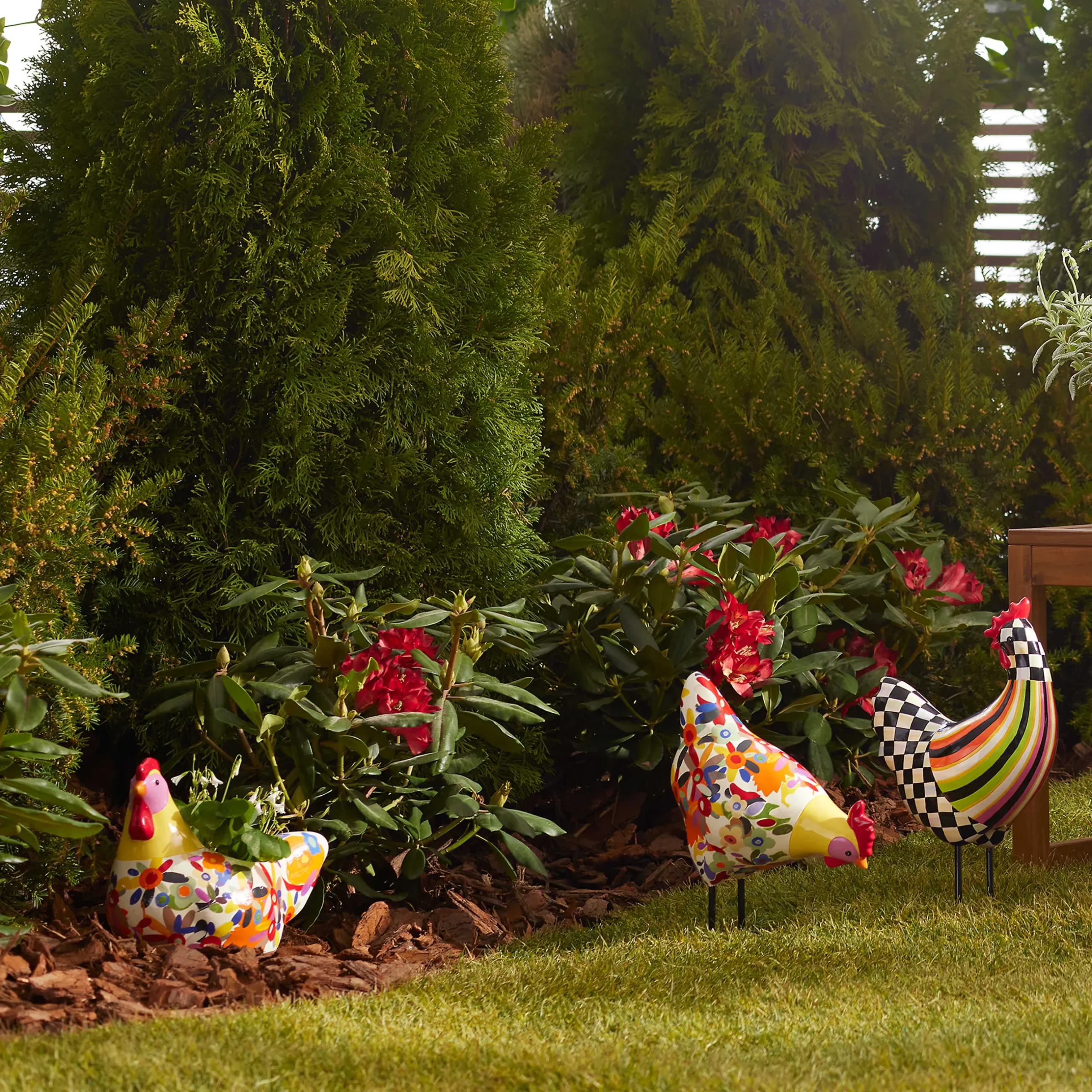 Online MacKenzie-Childs Avant Garden Chicken Planter - Floral