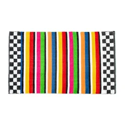 Clearance MacKenzie-Childs Avant Garden Outdoor Striped Rug - 2' X 3'4"
