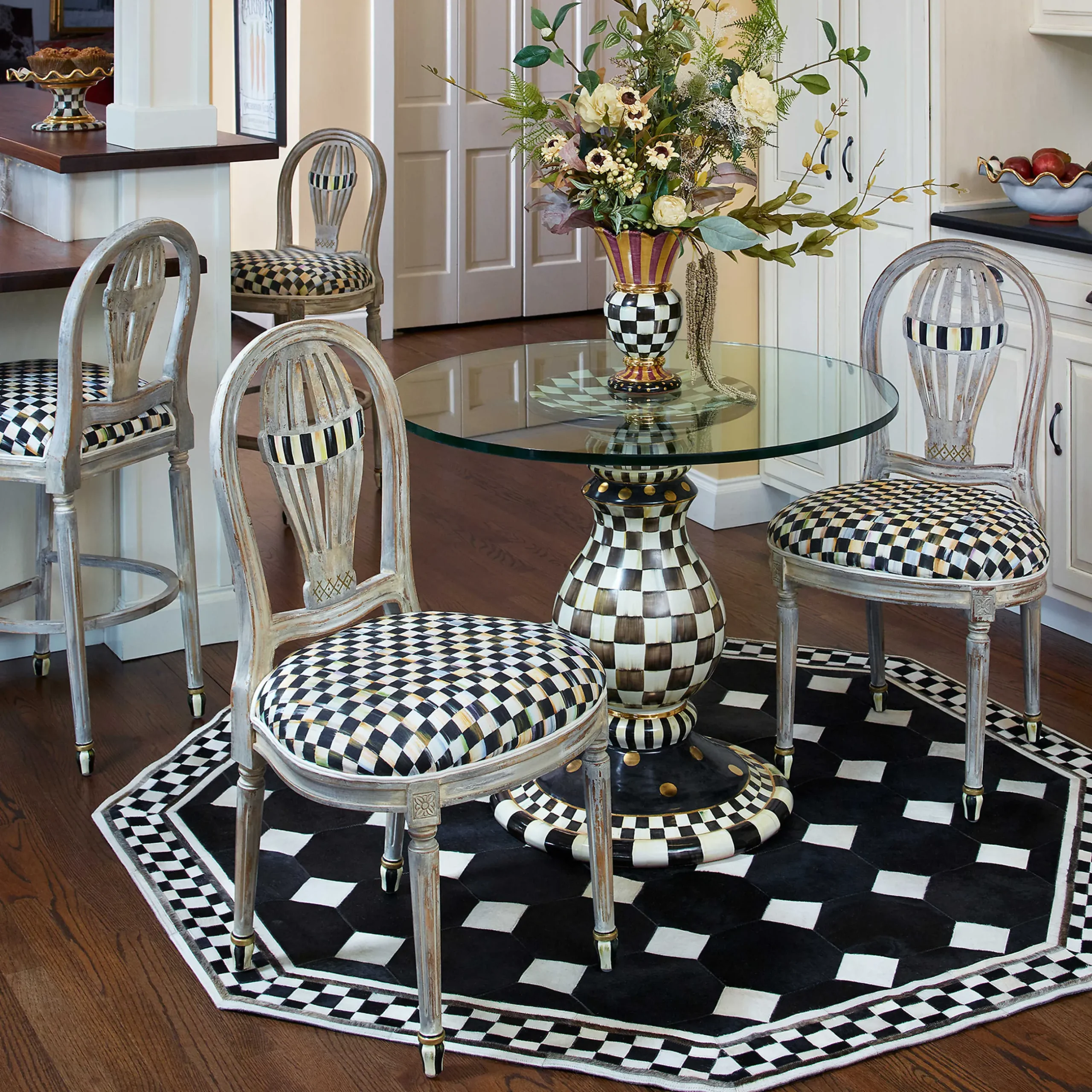 Clearance MacKenzie-Childs Balloon Dining Chair