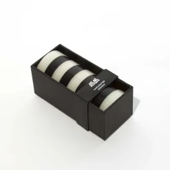 Online MacKenzie-Childs Bands Pillar Candle - 6" - Black & Ivory