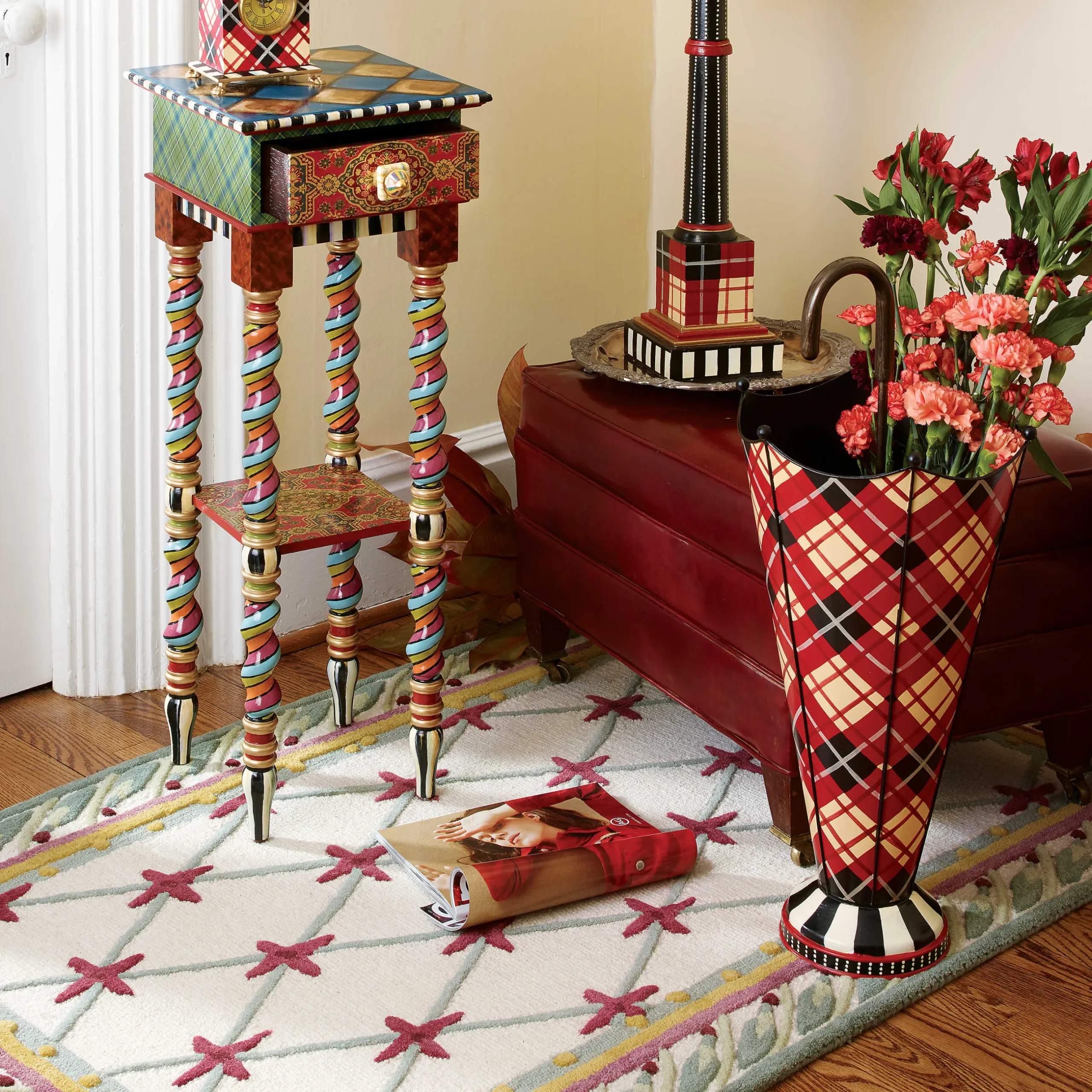 Outlet MacKenzie-Childs Barley Twist Table - Tall