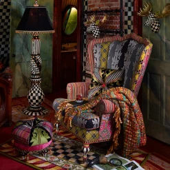 Clearance MacKenzie-Childs Basket Weave Throw - Goldenrod