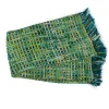 MacKenzie-Childs Basket Weave Throw - Peacock