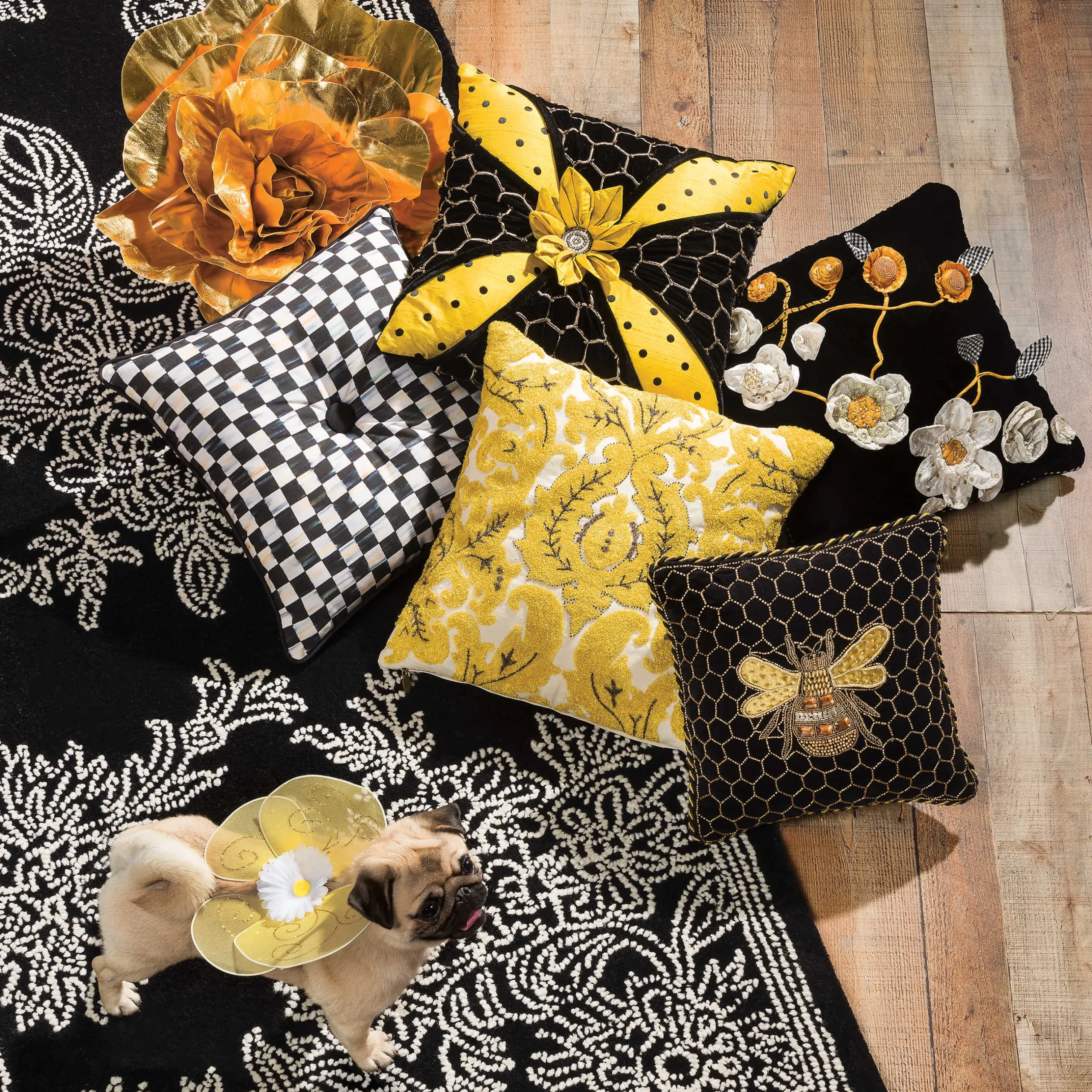 Clearance MacKenzie-Childs Beekeeper Pillow