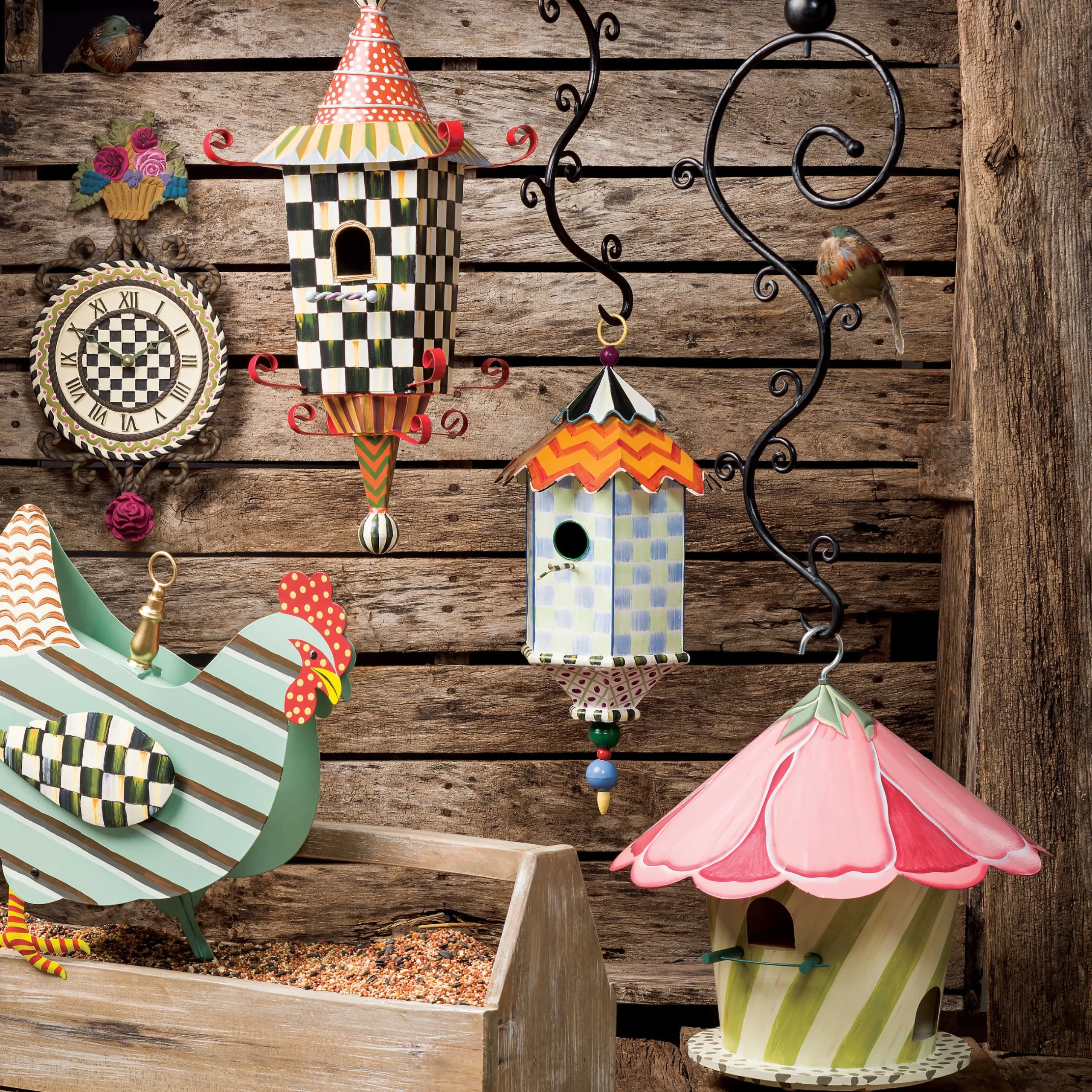 Hot MacKenzie-Childs Birdhouse Hook