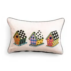 MacKenzie-Childs Bird House Lumbar Pillow