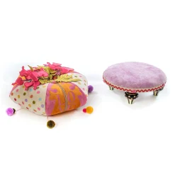 Sale MacKenzie-Childs Bleeding Hearts Footstool