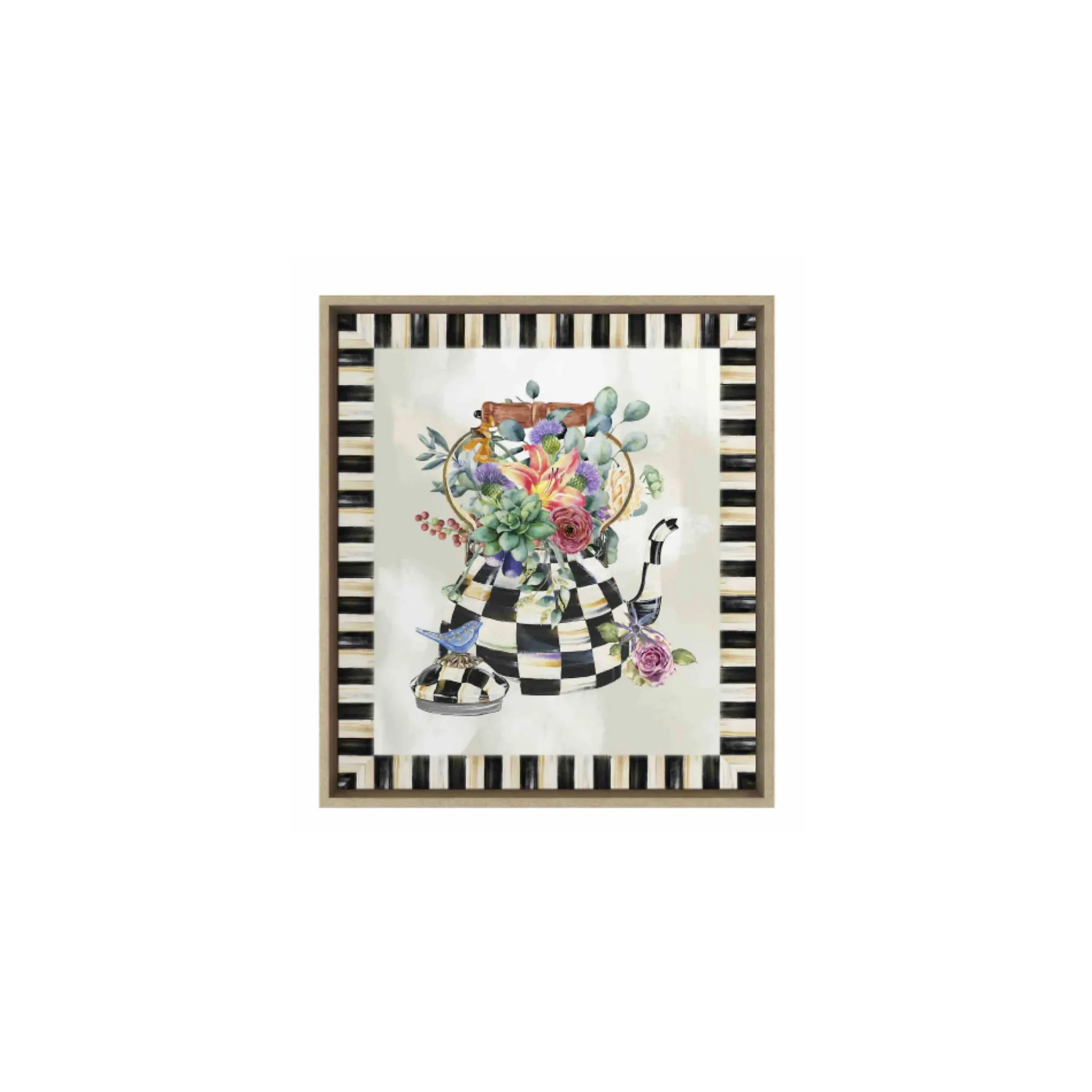 Hot MacKenzie-Childs Blooming Kettle Wall Art