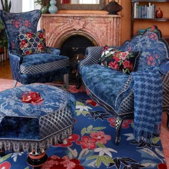 Online MacKenzie-Childs Bluetopia Loveseat