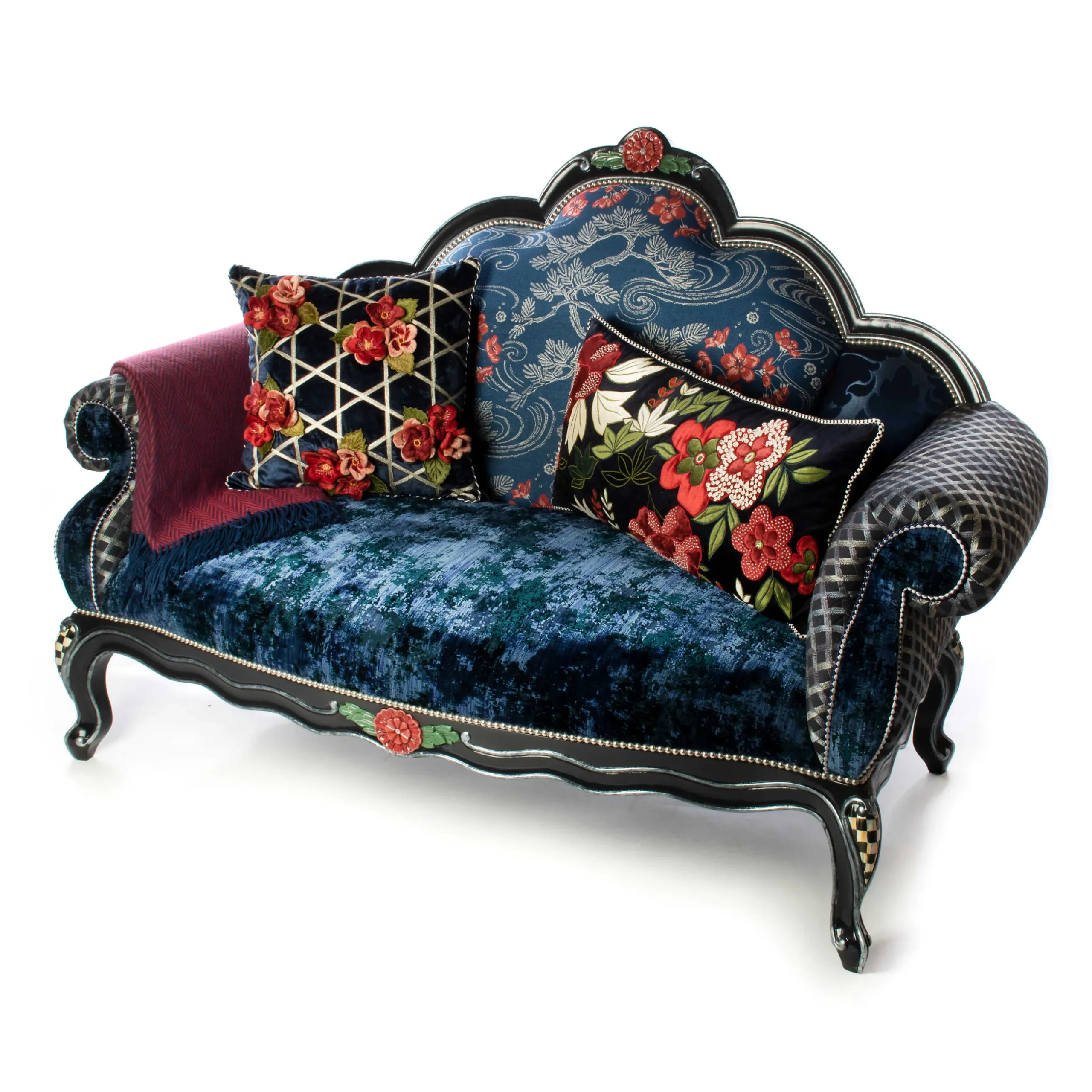 Online MacKenzie-Childs Bluetopia Loveseat