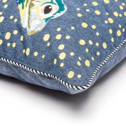 Clearance MacKenzie-Childs Boathouse Frog Outdoor Pillow