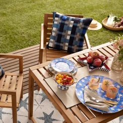 Best MacKenzie-Childs Boathouse Plaid Outdoor Pillow