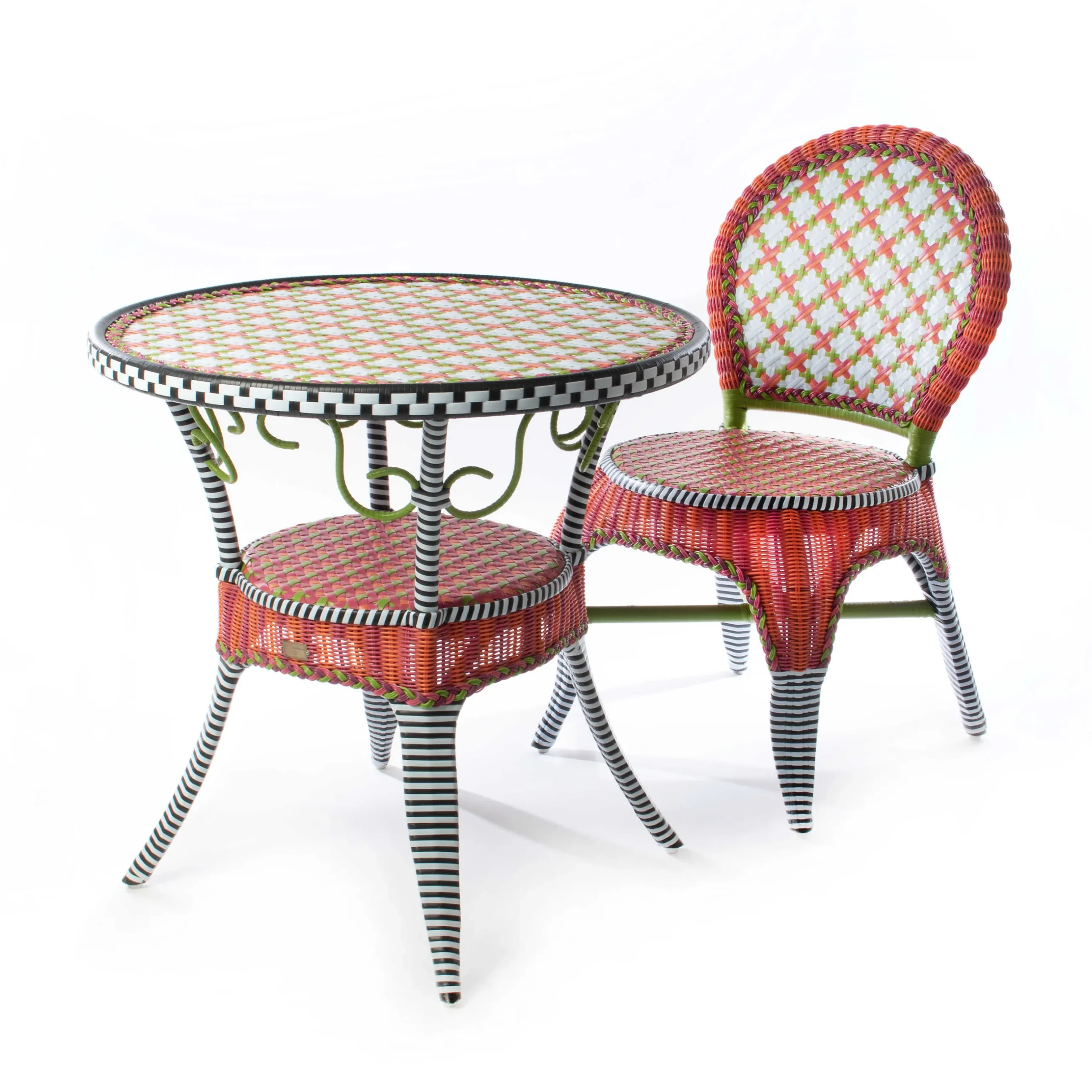 Sale MacKenzie-Childs Breezy Poppy Outdoor Cafe Table