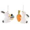 Discount MacKenzie-Childs Bunny Ornaments - Set Of 2