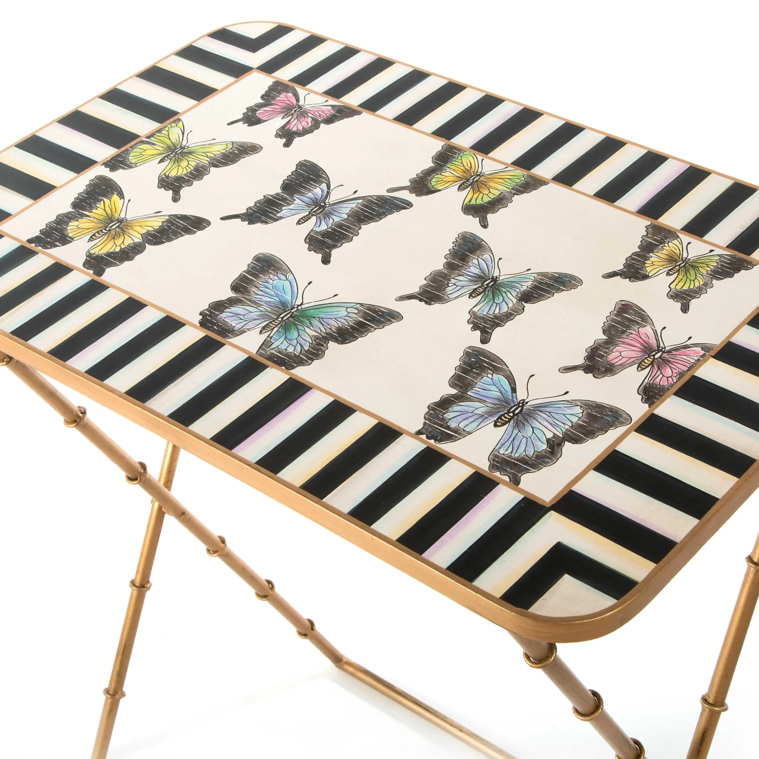 Sale MacKenzie-Childs Butterfly Collection Cocktail Trays - Set Of 4