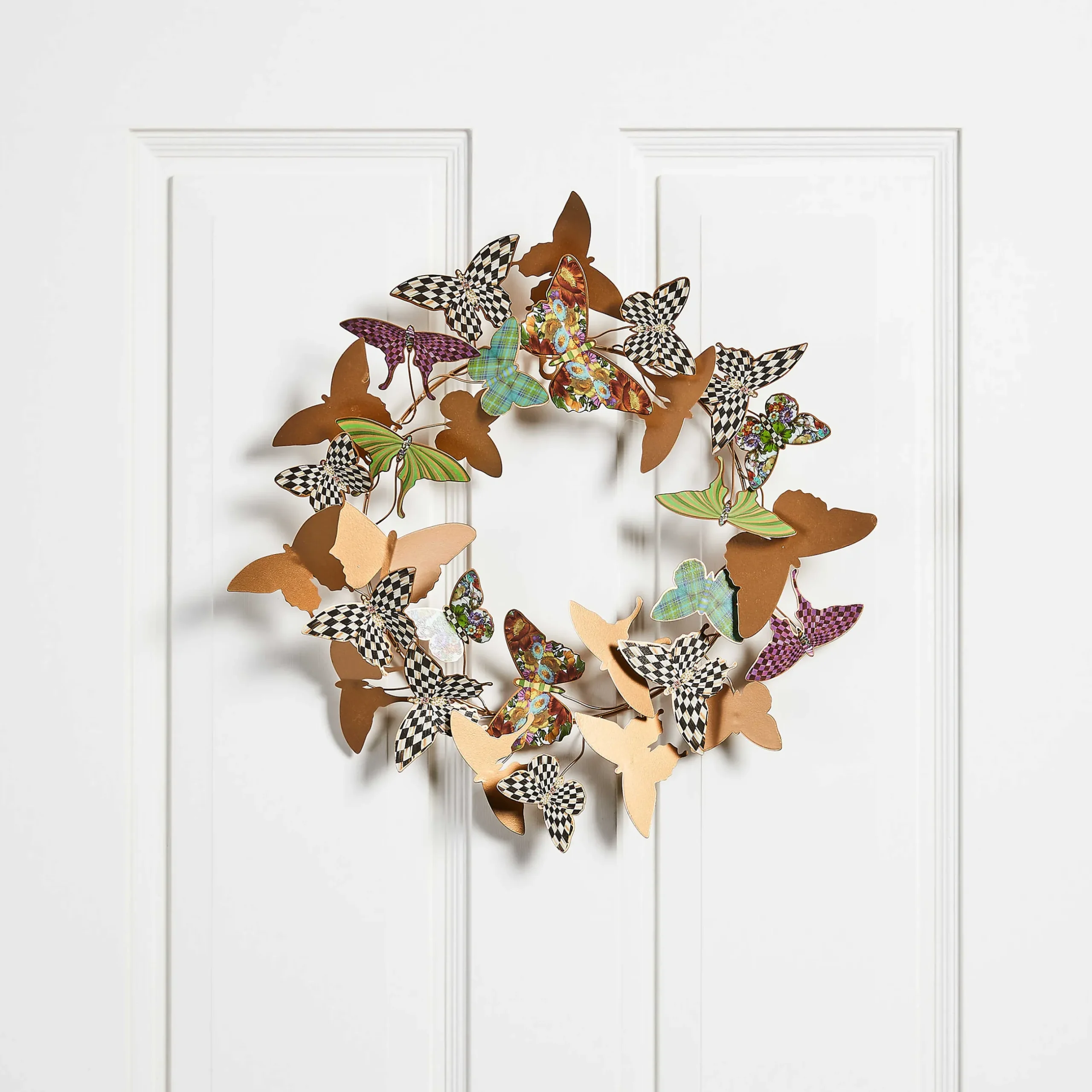 Outlet MacKenzie-Childs Butterfly Wreath