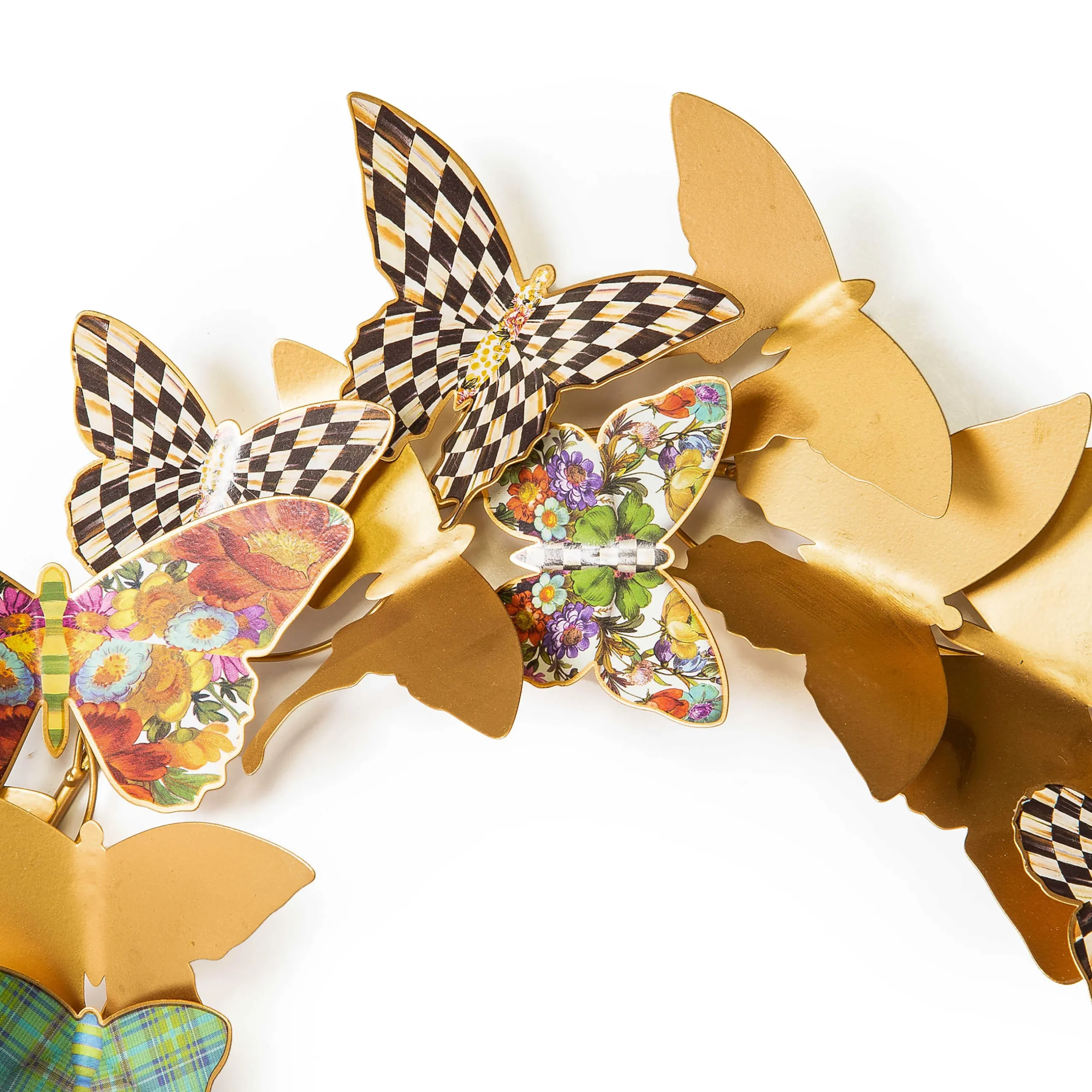 Outlet MacKenzie-Childs Butterfly Wreath