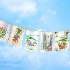 Outlet MacKenzie-Childs Cabbage Bouquet Dish Towel