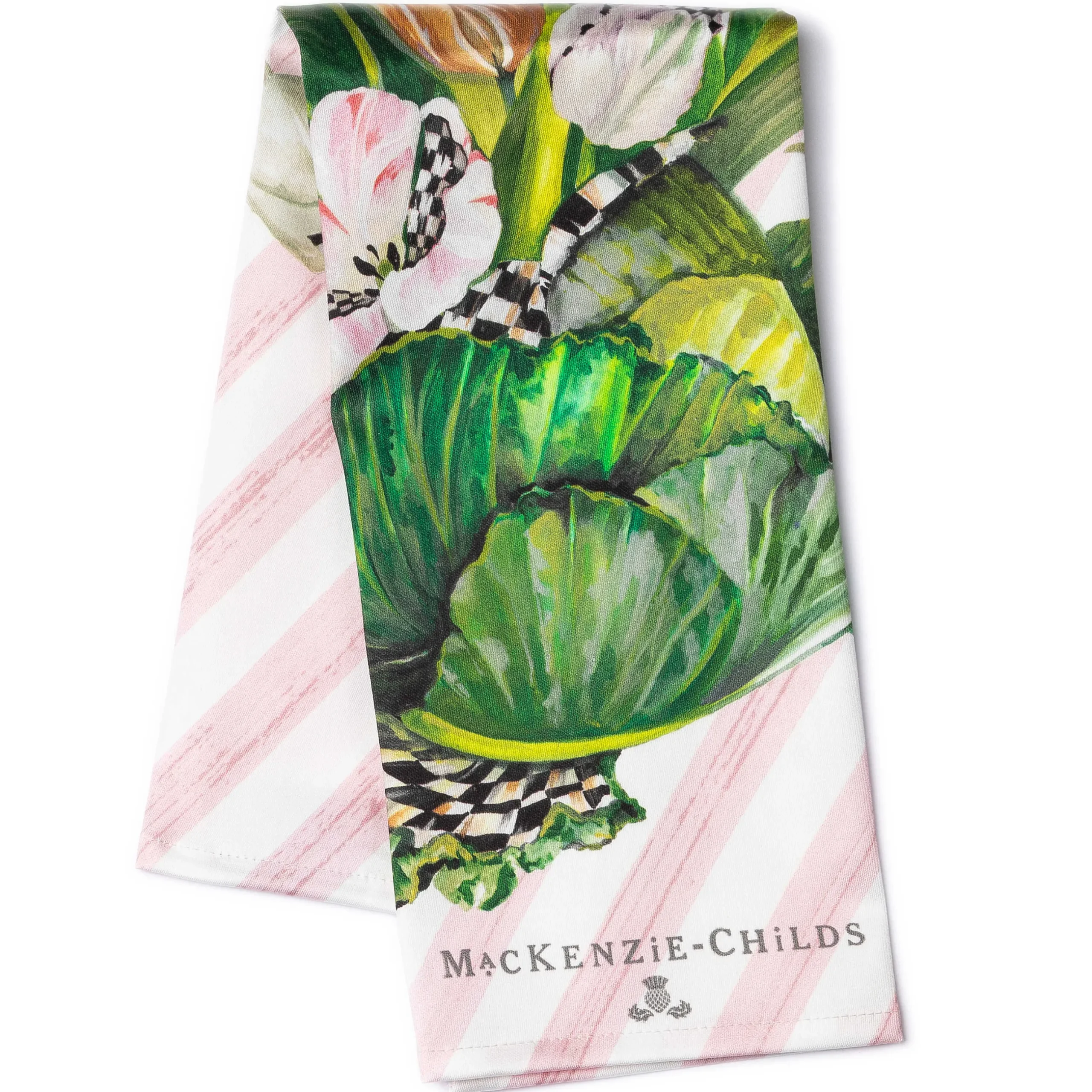 Outlet MacKenzie-Childs Cabbage Bouquet Dish Towel