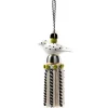 Best MacKenzie-Childs Ceramic Bird Tassel - Black & White