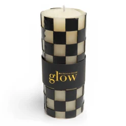 MacKenzie-Childs Check Pillar Candle - 6