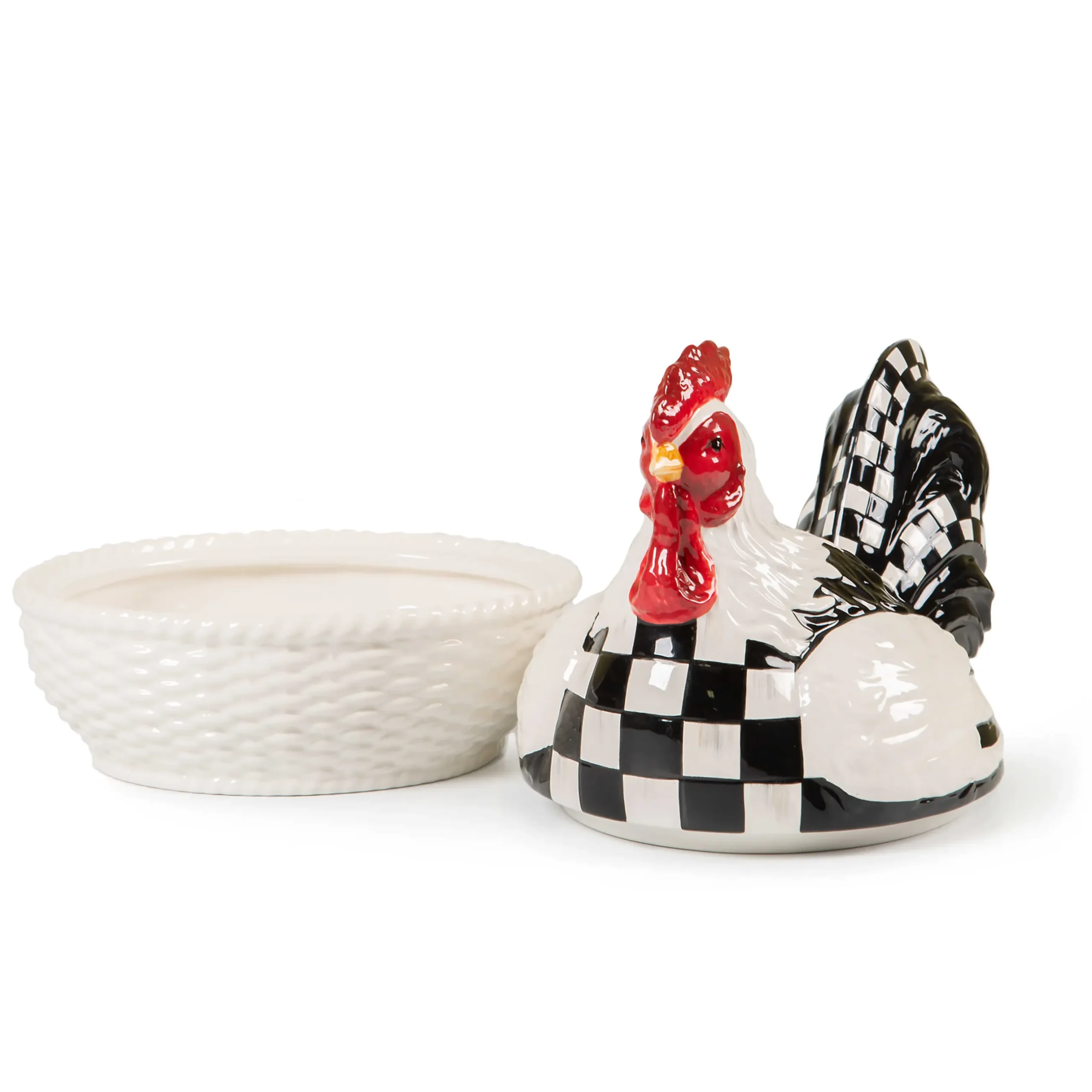 Sale MacKenzie-Childs Chicken In A Basket Lidded Dish