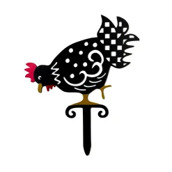Sale MacKenzie-Childs Chicken Lawn Stake - Pecking