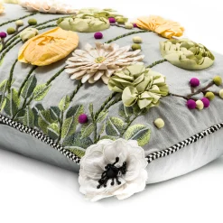 Best MacKenzie-Childs Coming Up Daisies Lumbar Pillow