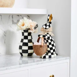 Sale MacKenzie-Childs Courtly Check Basket Bunny