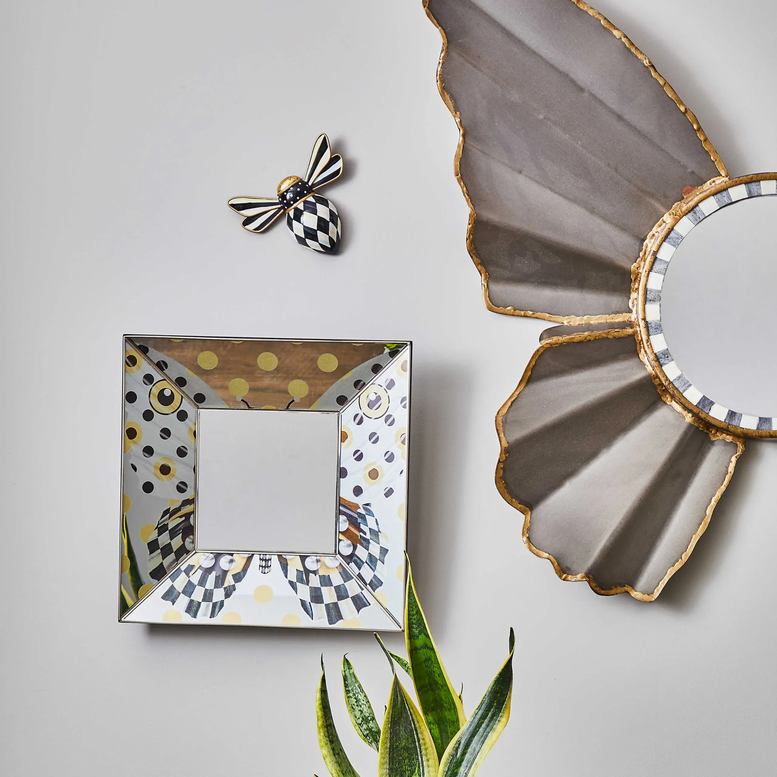 Best MacKenzie-Childs Courtly Check Bee Wall Decor