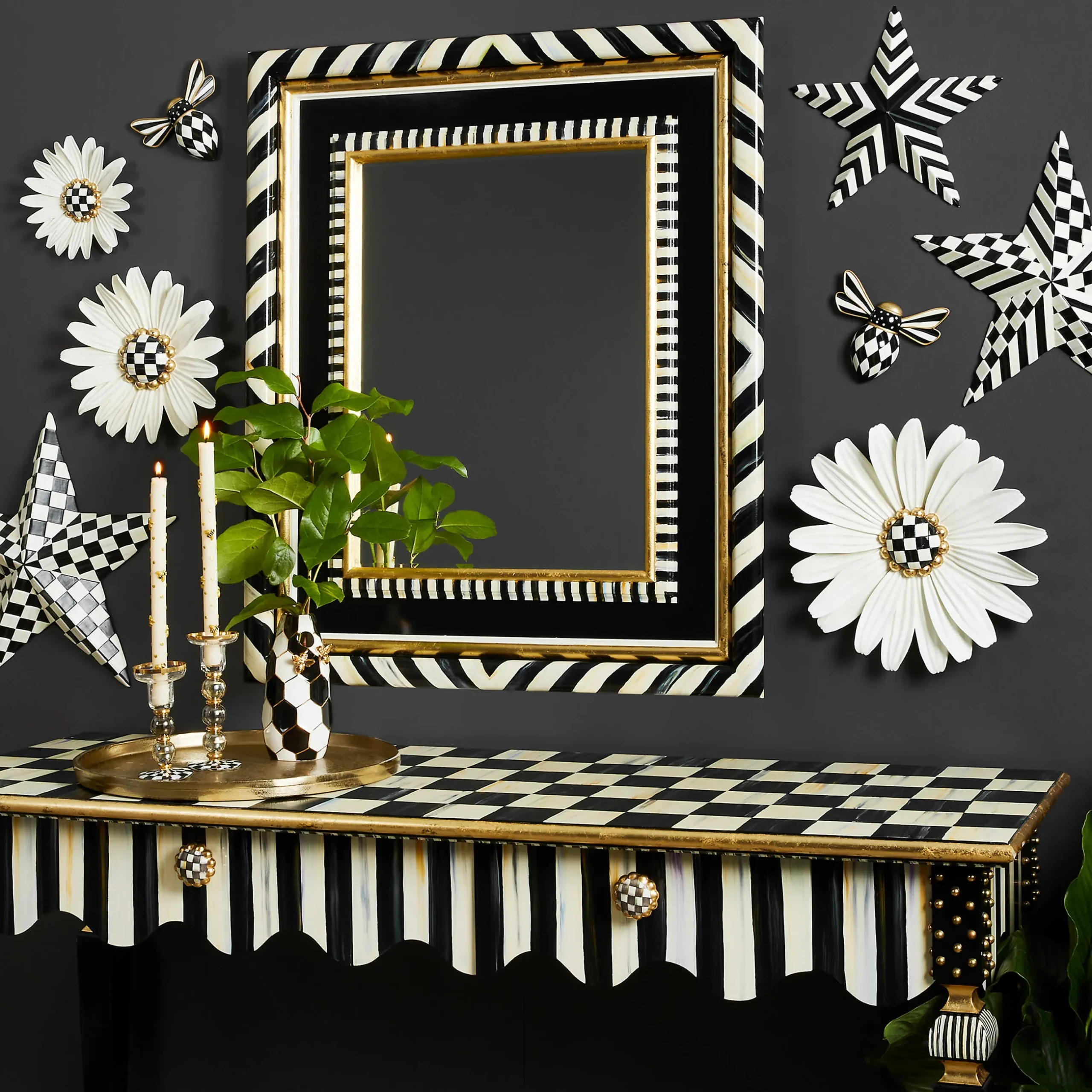 Best MacKenzie-Childs Courtly Check Bee Wall Decor