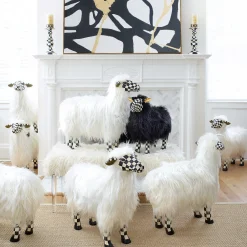 New MacKenzie-Childs Courtly Check Black Sheep - Small