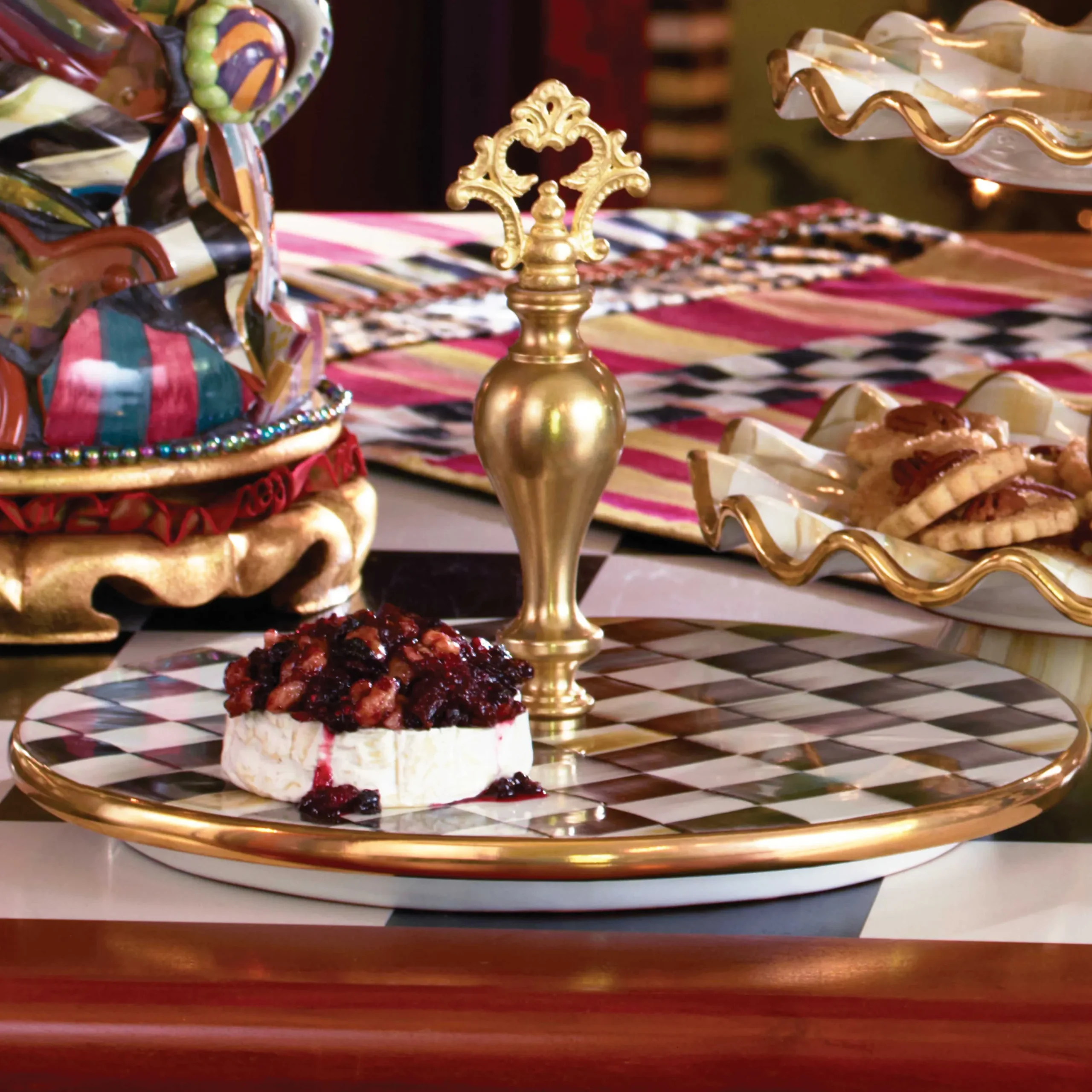 Online MacKenzie-Childs Courtly Check Cheese Course