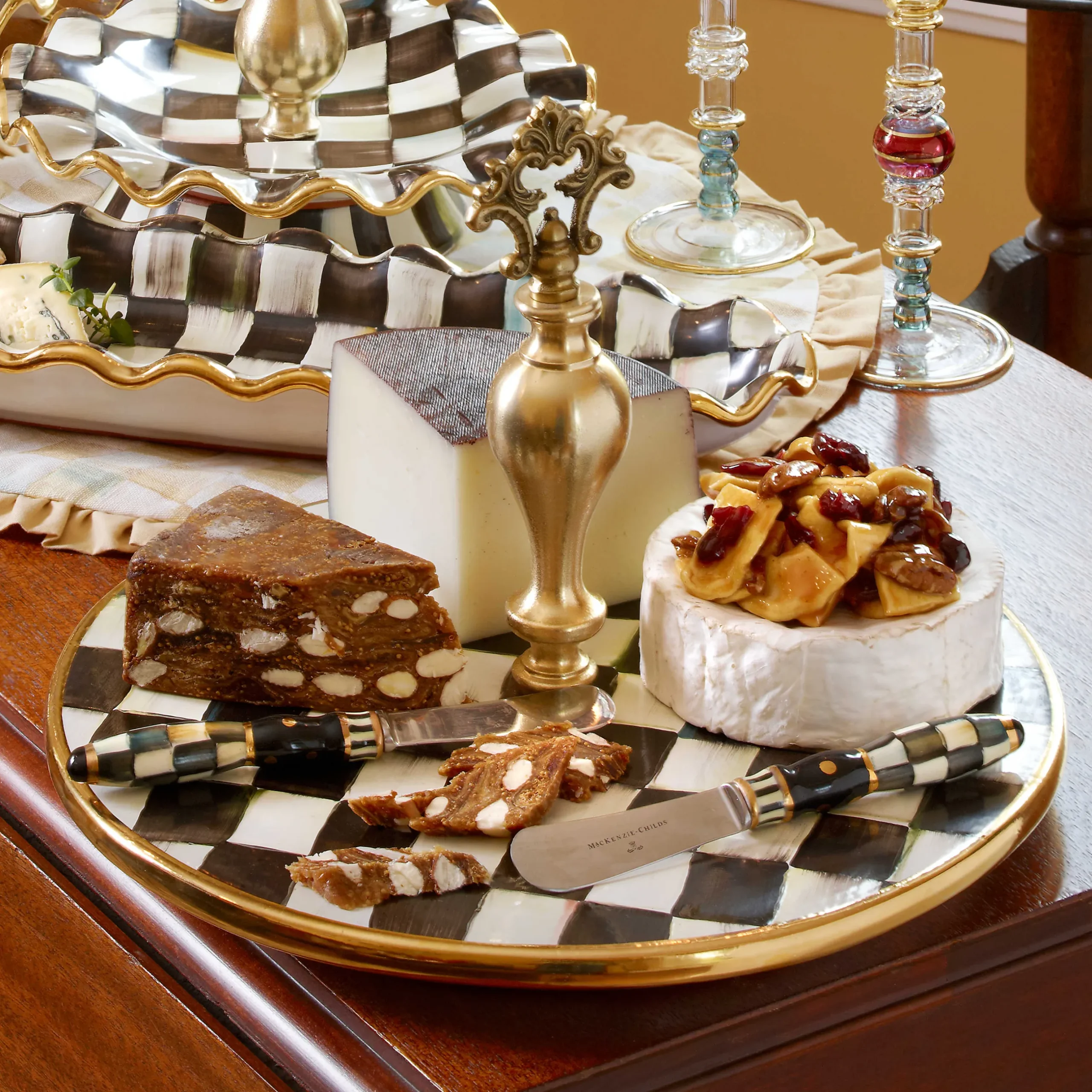 Online MacKenzie-Childs Courtly Check Cheese Course