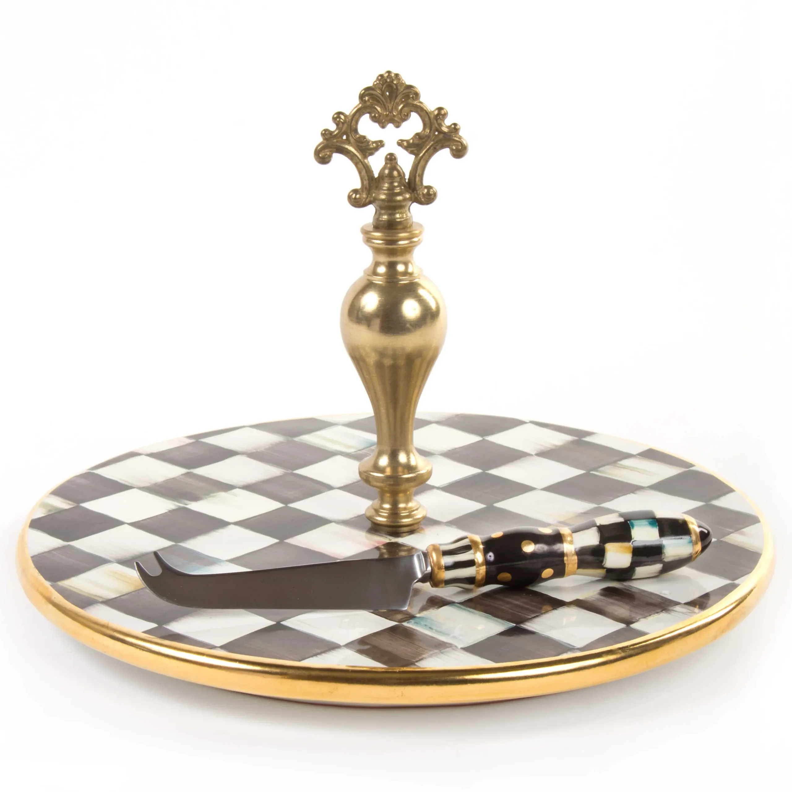 Online MacKenzie-Childs Courtly Check Cheese Course