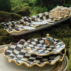 Outlet MacKenzie-Childs Courtly Check Cheese Knife Set