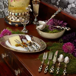 Outlet MacKenzie-Childs Courtly Check Cheese Knife Set