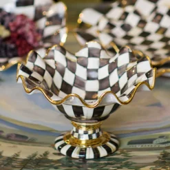 MacKenzie-Childs Courtly Check Compote