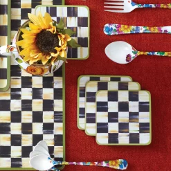 Discount MacKenzie-Childs Courtly Check Cork Back Coasters - Set Of 4