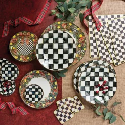 Discount MacKenzie-Childs Courtly Check Cork Back Coasters - Set Of 4