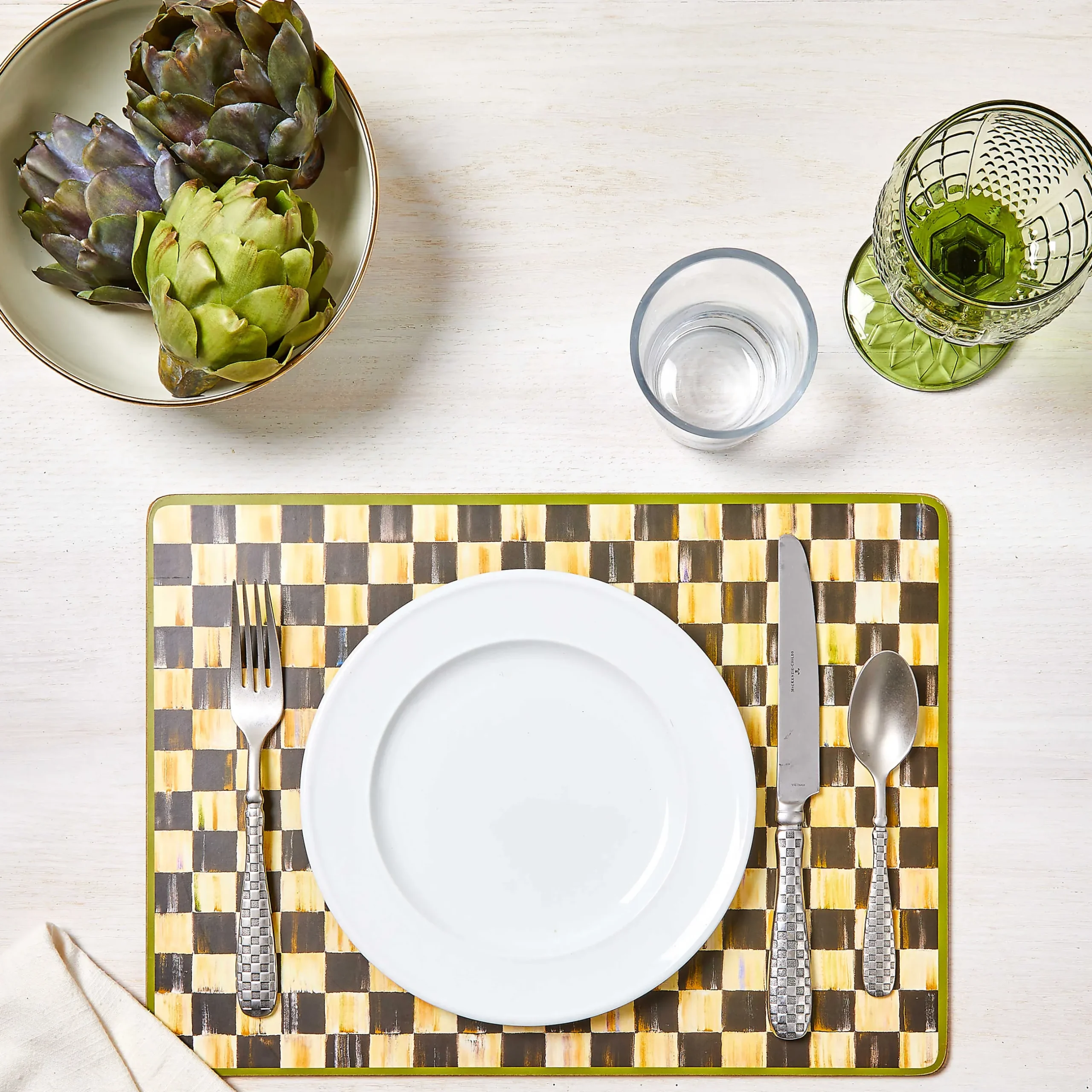 Online MacKenzie-Childs Courtly Check Cork Back Placemats - Set Of 4