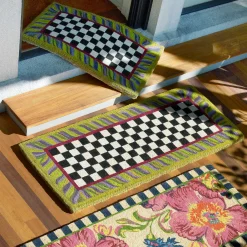 MacKenzie-Childs Courtly Check Double Door Entrance Mat