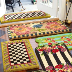 MacKenzie-Childs Courtly Check Double Door Entrance Mat