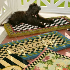 MacKenzie-Childs Courtly Check Double Door Entrance Mat