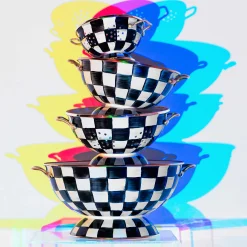 New MacKenzie-Childs Courtly Check Enamel Almost Everything Bowl