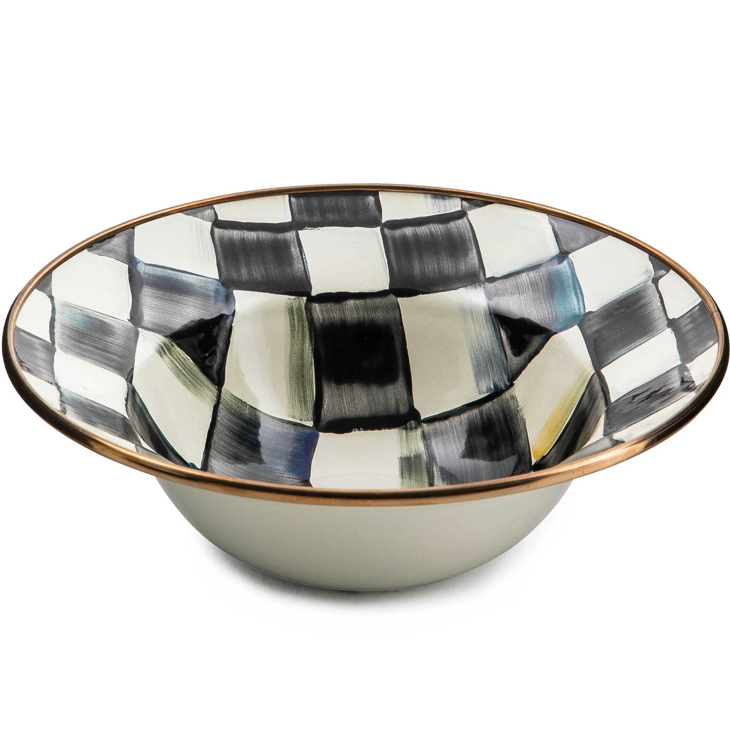Sale MacKenzie-Childs Courtly Check Enamel Breakfast Bowl