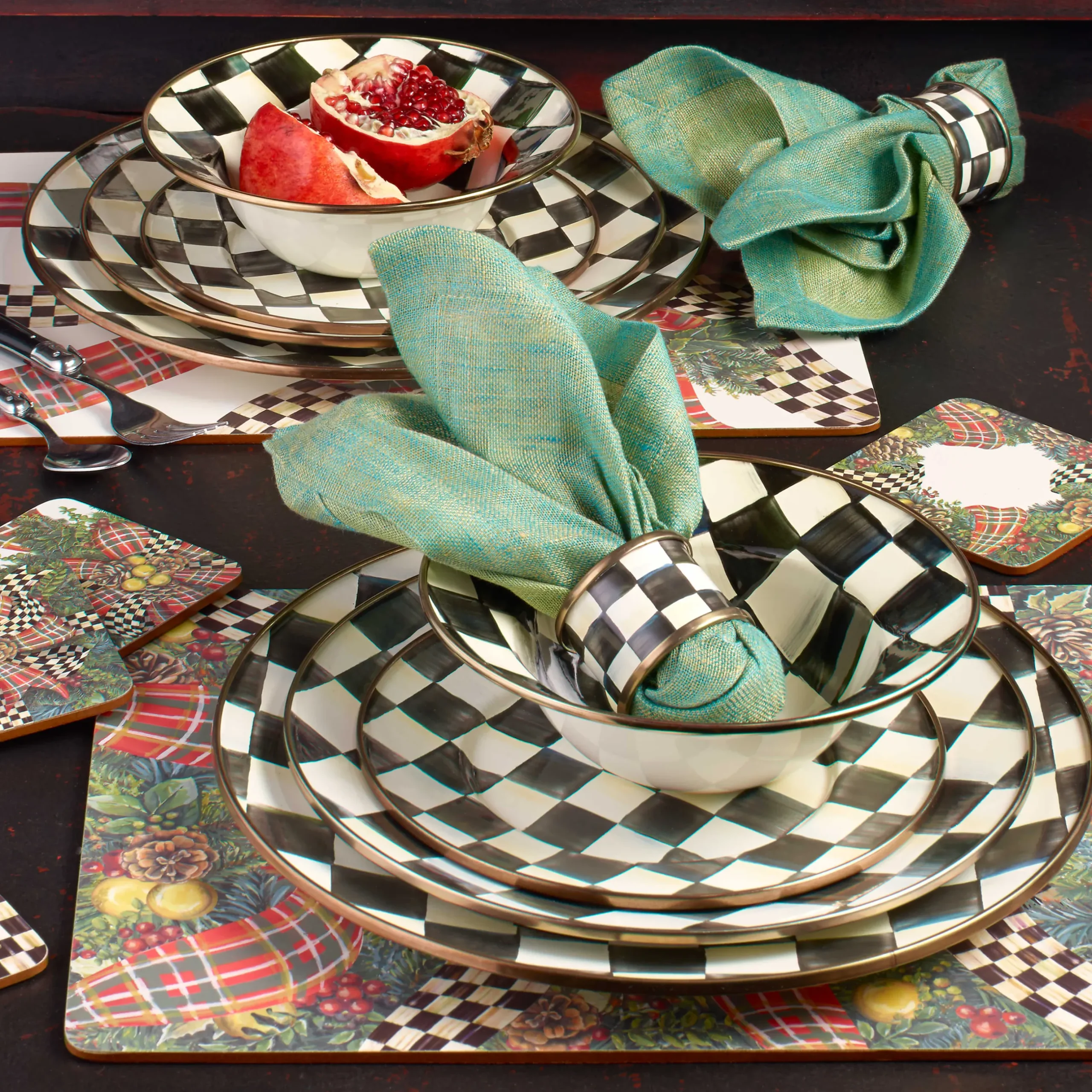 Sale MacKenzie-Childs Courtly Check Enamel Breakfast Bowl